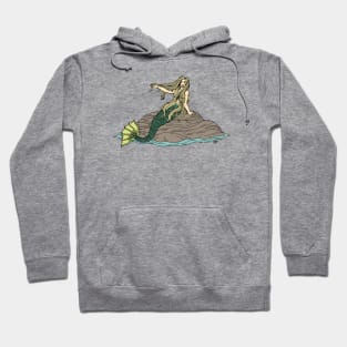 Mermaid on Rocks Hoodie